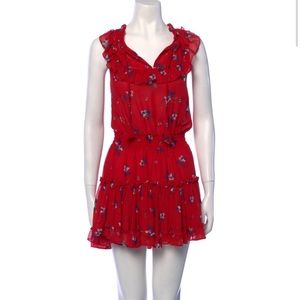 MISA Los Angeles floral print mini dress